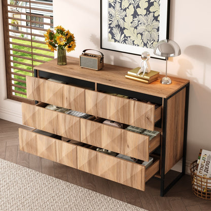Dressoir – Opbergkast – Buffetkast – Ladekast – Meubel – Modern Design – Matzwart Wit – Stevig Metaal – Hoge Deuren Met Lades – Eenvoudige Montage