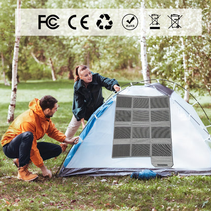 Draagbaar Zonnepaneel – Solar Panel – Zonnepaneel Kit – Zonnepaneel Opvouwbaar – Mobiel Zonnepaneel – 120W Monokristallijn – 23% Efficiëntie – Lichtgewicht & Robuust Design