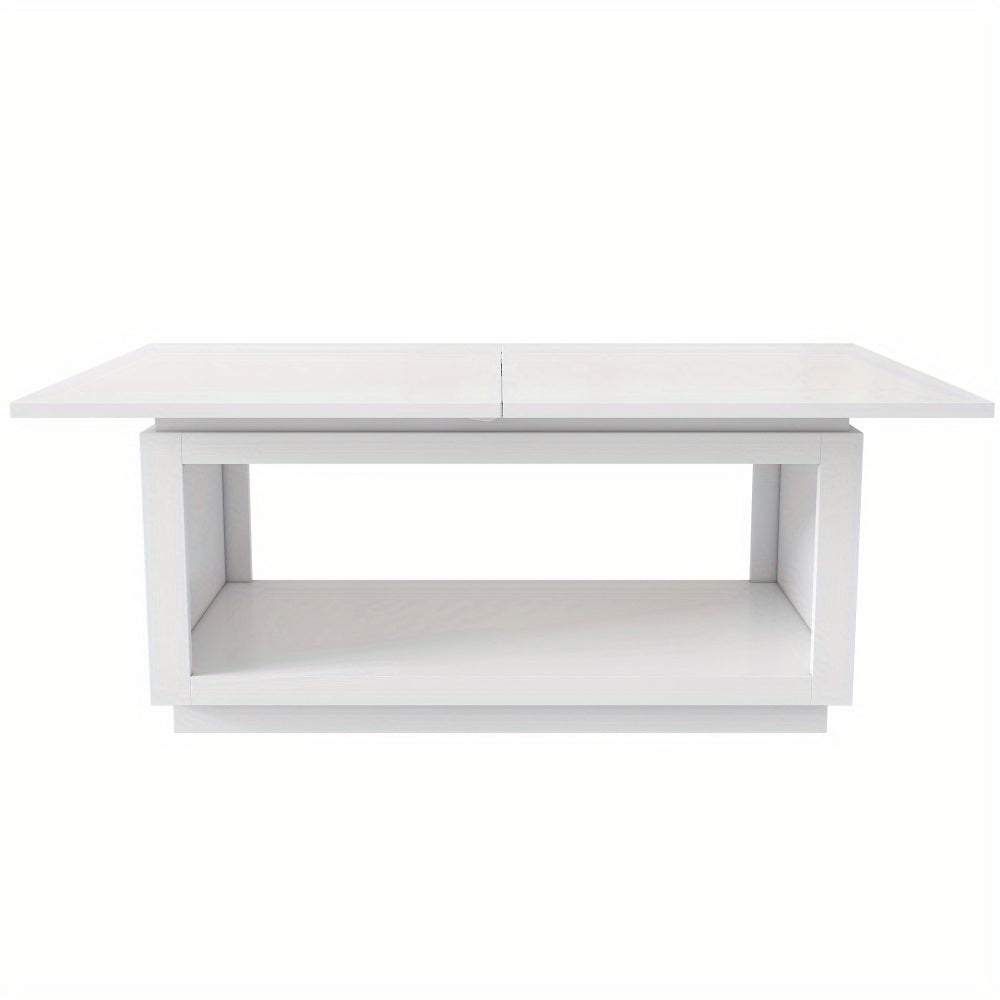 Uitschuifbare Eettafel – Eettafel – Uitklapbare Tafel – Inklapbare Tafel – Tafel Woonkamer – Wit – Ruimtebesparend Design – Stevige MDF Constructie