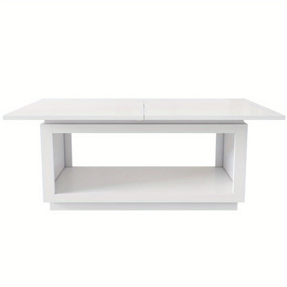 Uitschuifbare Eettafel – Eettafel – Uitklapbare Tafel – Inklapbare Tafel – Tafel Woonkamer – Wit – Ruimtebesparend Design – Stevige MDF Constructie