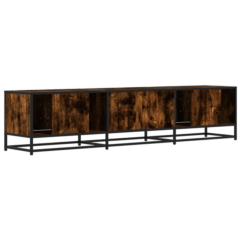 Tv-meubel – Tv-kast – Meubel – Mediawand – Gerookte Eik – 180x35x41 cm – Duurzaam Houten Materiaal