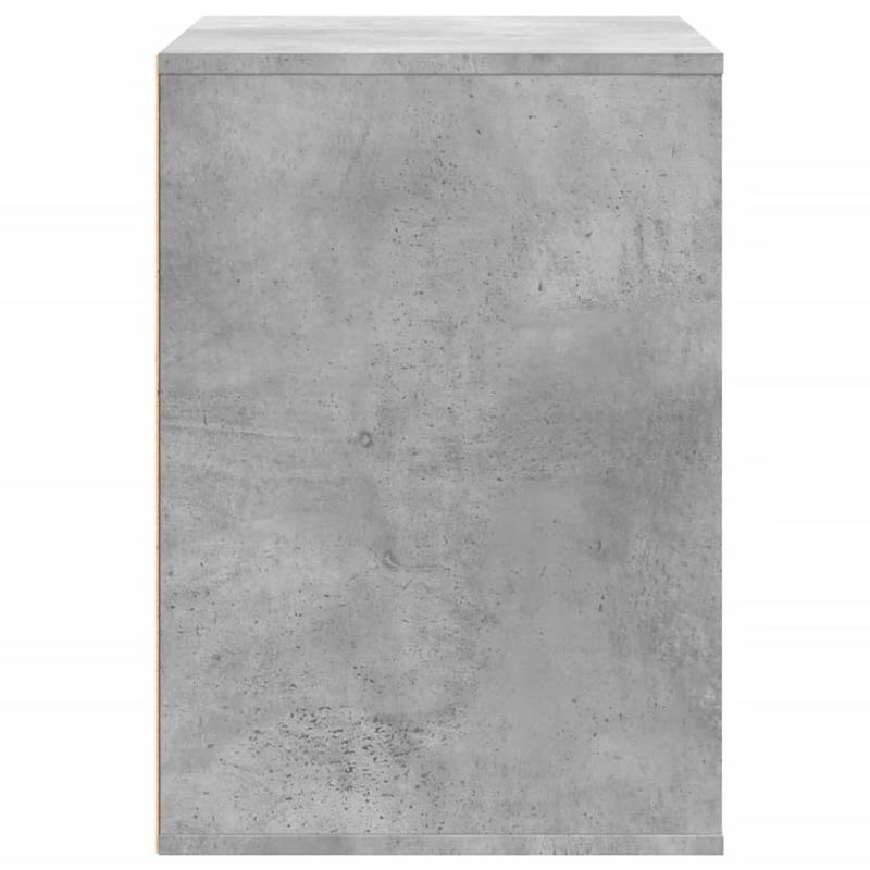 Opbergkast Beton Grijs – Bergkast – Ladekast – Vitrinekast – Opslagmeubel – Houten Constructie – 80x41x58 cm – Vergrendelbare Lades – Vloerstaander