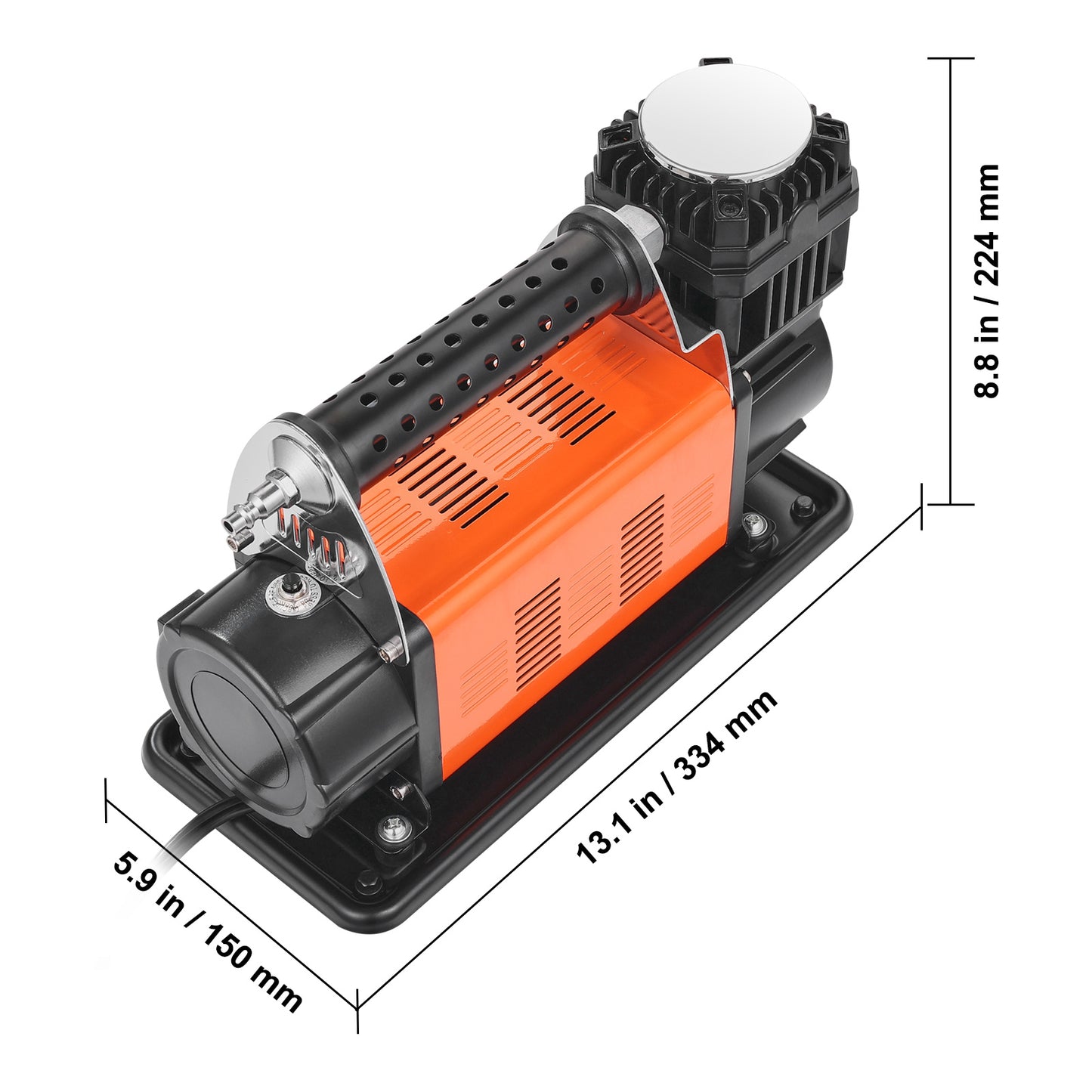 Bandenpomp – Luchtcompressor – Fietspomp – Compressor – Elektrische Bandenpomp – 12V Draagbaar – 150 PSI Max Druk – Digitale Drukmeter
