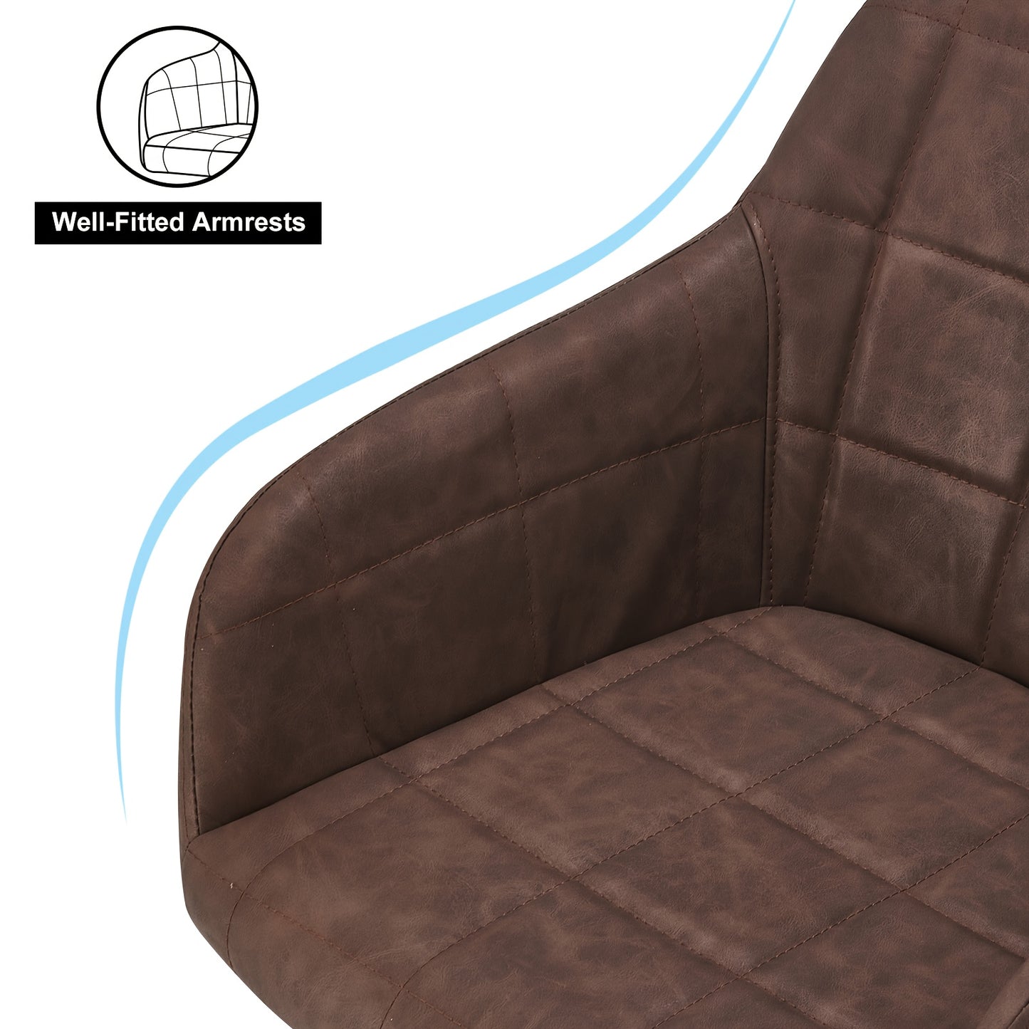 Eetkamerstoelen – Stoelen – Kuipstoelen – Armstoelen – Design Stoelen – Kunstleer Bekleding – Memory Foam Zitting – Metalen Poten