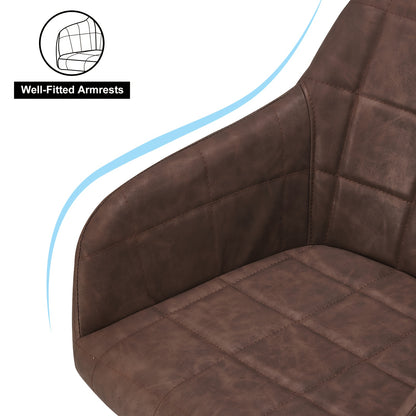 Eetkamerstoelen – Stoelen – Kuipstoelen – Armstoelen – Design Stoelen – Kunstleer Bekleding – Memory Foam Zitting – Metalen Poten