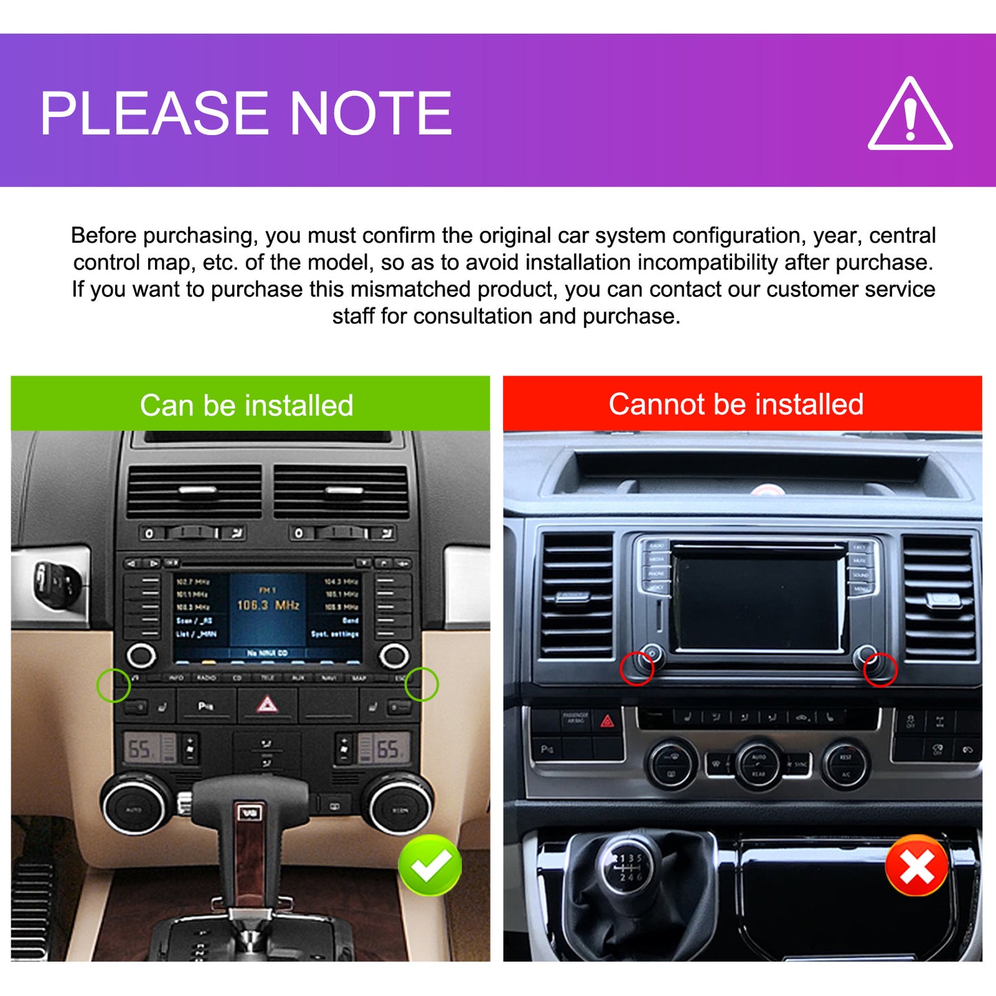 Android Car Stereo – Autoradio – Multimedia Systeem – Navigatie – Touchscreen – 7 Inch HD Scherm – 4G+64G Opslag – Wireless CarPlay & Android Auto – Inclusief AHD Achteruitrijcamera en Microfoon