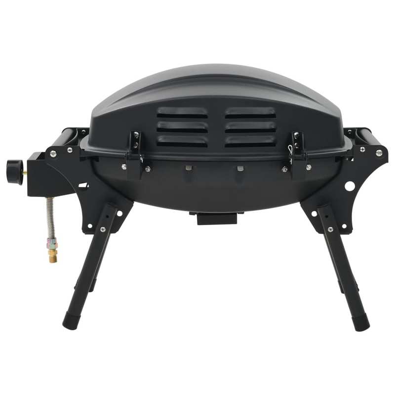 Mobiele Barbecue – Draagbare Grill – Tafelbarbecue – Gasbarbecue – Zwarte Kookplaat – 4,2 kW Brander – Gietijzeren Grillplaat