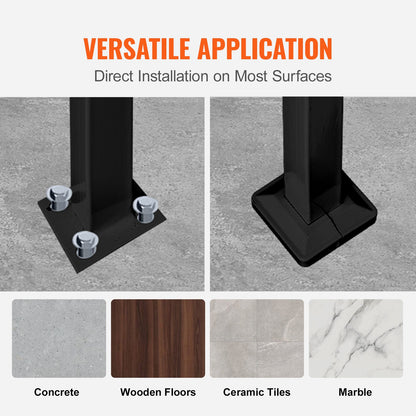 Trapleuning – Handrail – Balustrade – Traprail – Leuning – Smeedijzer – Verstelbaar tot 106 cm – Inclusief Bevestigingsset