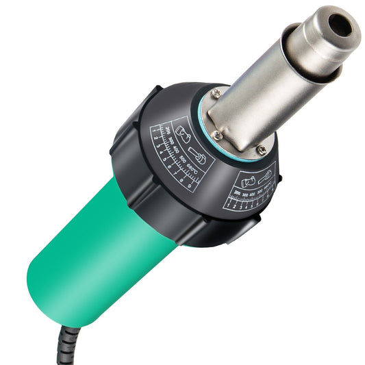 Vevor - Laspistool - 1600W - 4 stuks - Kunststof - 220V - 67dB - Veelzijdig en efficiënt gereedschapsontwerp - Groen - QUORE