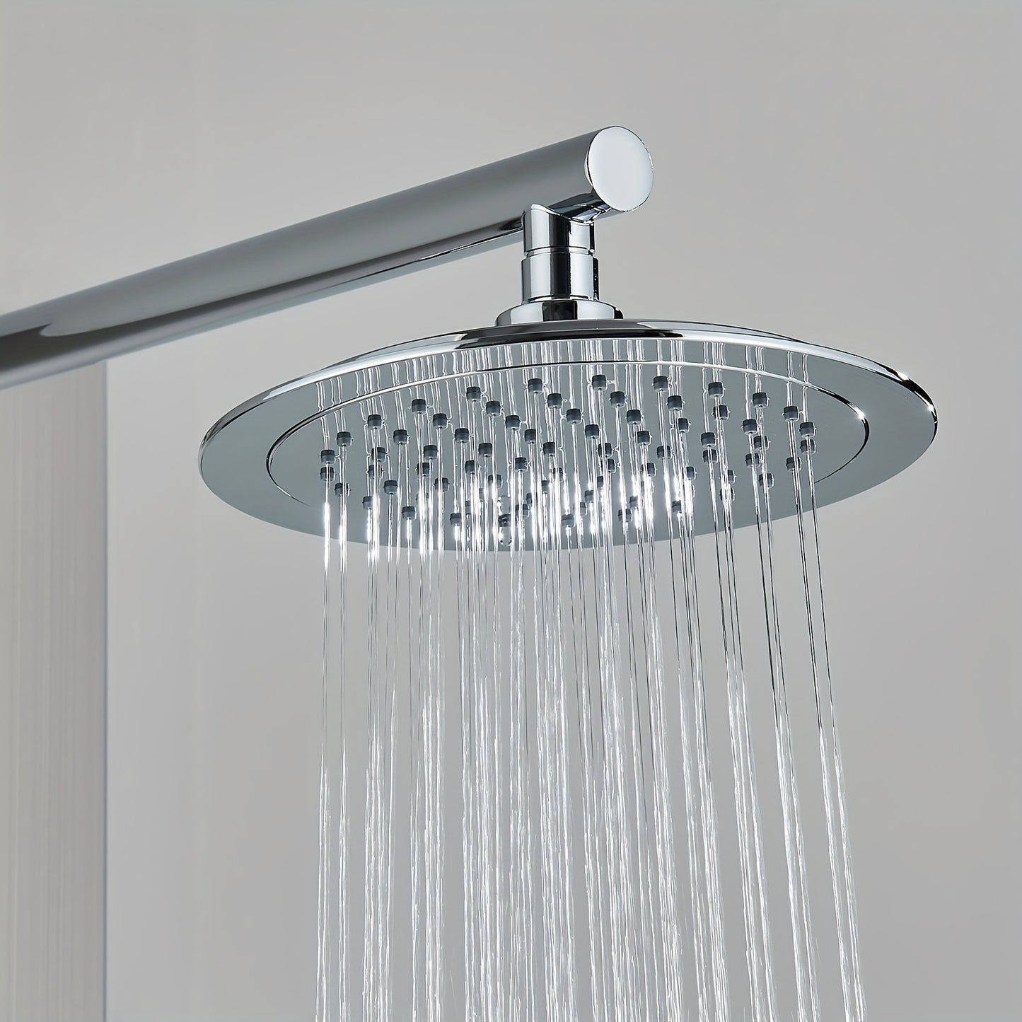 Brushed Nickel Shower Panel Tower System, 5-Function Shower Faucet SetRainfall Shower Head with Massage Jets Tub Spout Shower Shelves, Stainless Steel, Wall Mount