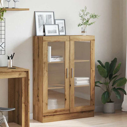Houten Boekenkast – Handgemaakte Boekenplank – Moderne Opbergkast – Boekenrek – Minimalistische Boekenset – Multifunctioneel – 82,5x30,5x115 cm – Massief Eikenhout – Zwart Accent