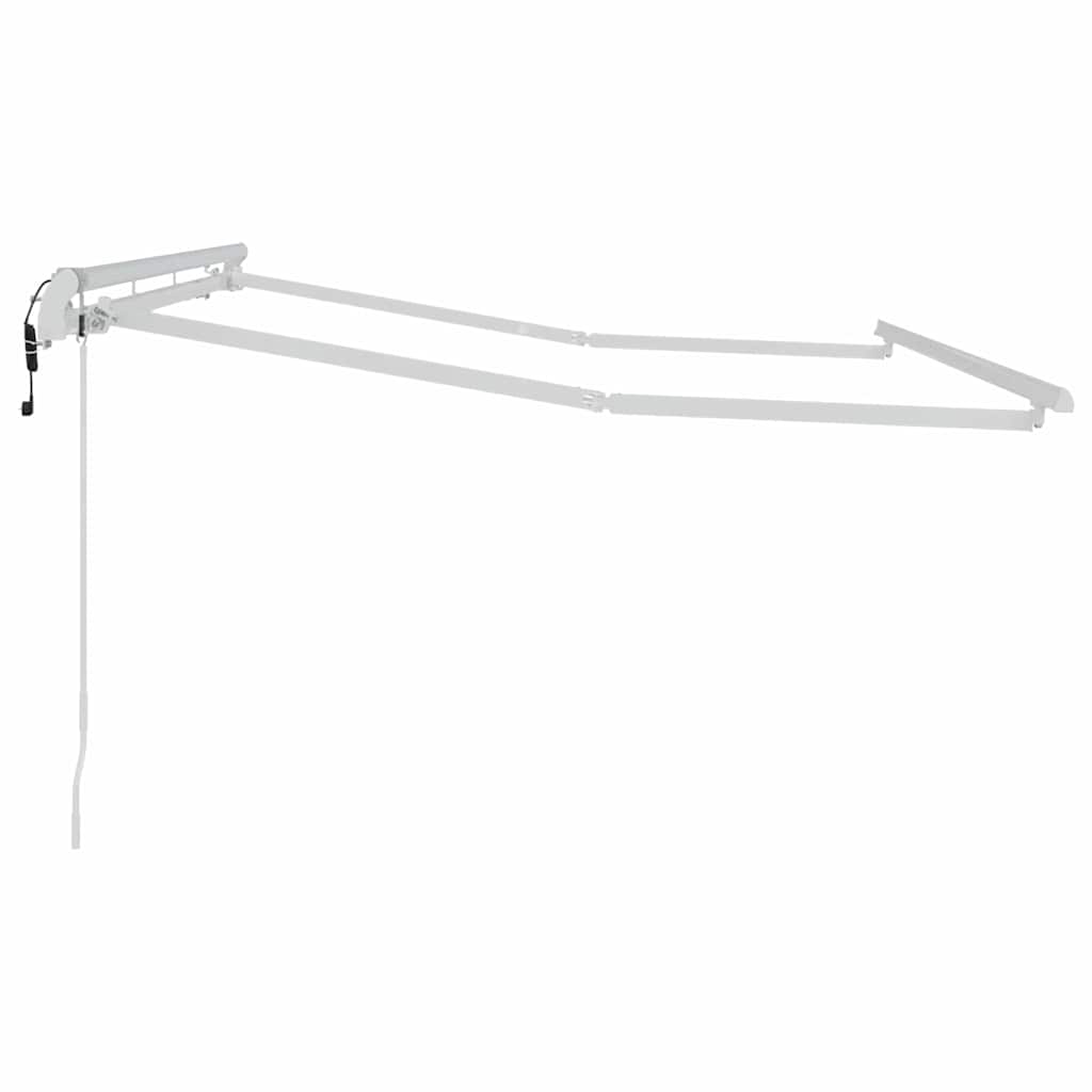Inklapbare Zonwering – Terraszonwering – Buitenluifel – Schaduwdoek – Zonbescherming – Stevig Metalen Frame – 3,5 x 2 Meter – Wit
