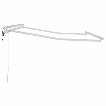 Inklapbare Zonwering – Terraszonwering – Buitenluifel – Schaduwdoek – Zonbescherming – Stevig Metalen Frame – 3,5 x 2 Meter – Wit