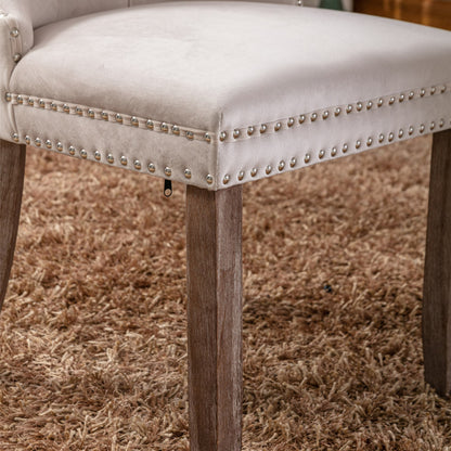 Eetkamerstoelen – Stoelen – Dining Chairs – Kuipstoelen – Zitmeubels – Set van 2 Beige – Getuft Design – Onderhoudsvriendelijke Stof
