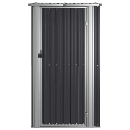 Tuinhuisje – Tuinschuur – Tuinberging – Gereedschapsschuur – Tuinkast – Gegalvaniseerd Staal – Weerbestendig Met Ventilatie & Dubbele Deuren – Antraciet – 118,5x97x209,5 cm