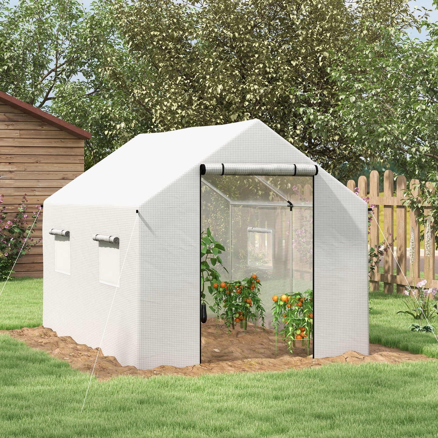 Tuinserre – Kassen – Plantenkas – Groentekas – Serre – 2 x 3 Meter – UV-bestendig PE Hoogwaardig – Gegalvaniseerd Stalen Frame
