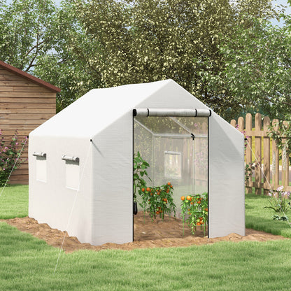 Tuinserre – Kassen – Plantenkas – Groentekas – Serre – 2 x 3 Meter – UV-bestendig PE Hoogwaardig – Gegalvaniseerd Stalen Frame