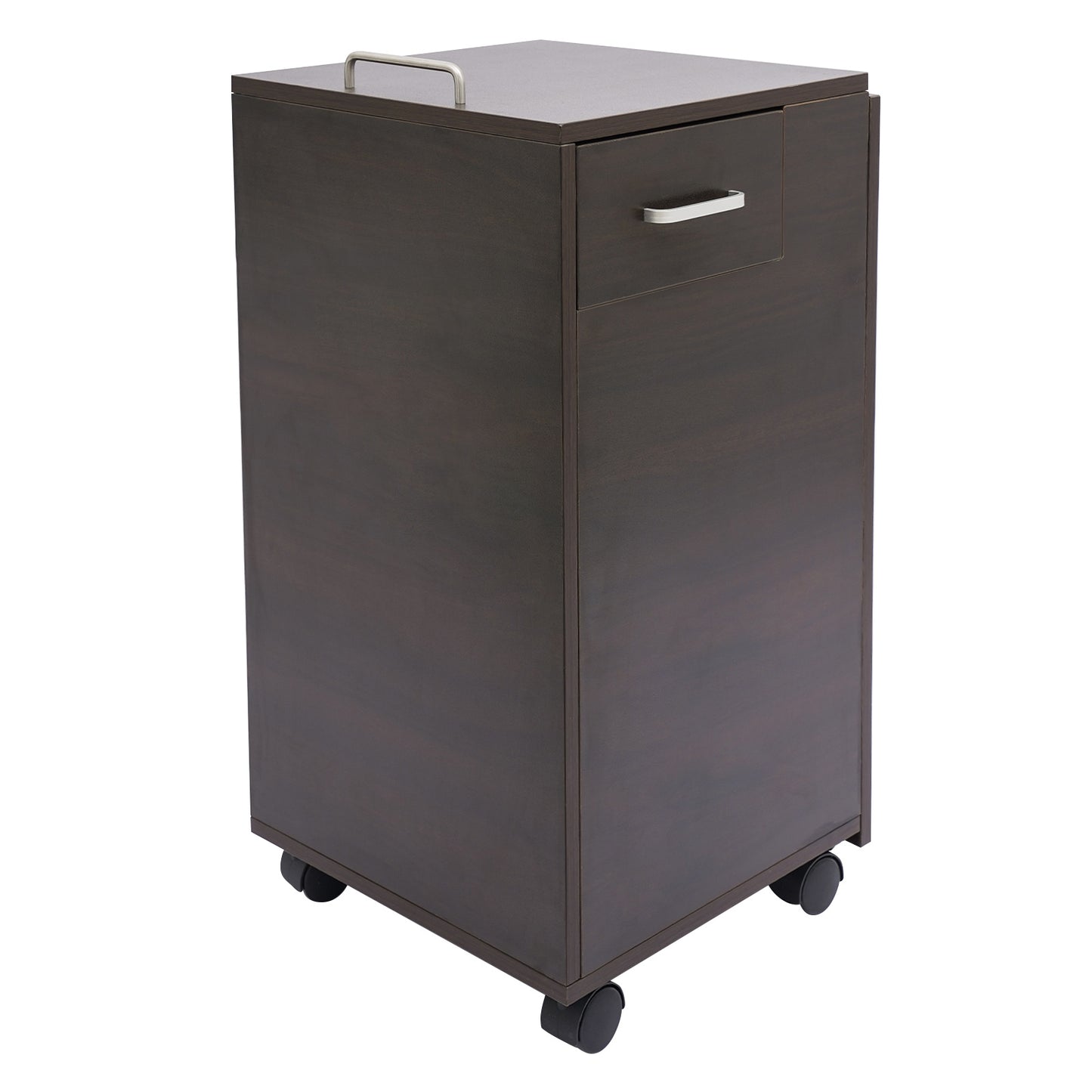 Manicure Tafel – Nageltafel – Nagelstudio Meubel – Schoonheidstafel – Bureau – Inklapbaar & Mobiel – Stille Lades & Stevig MDF Donkerbruin