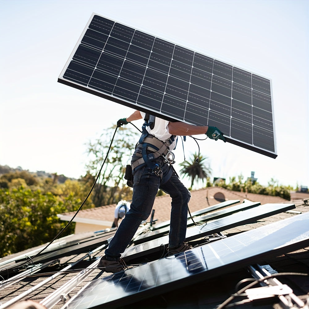 Zonnepaneel – Solar Panel – Zonnecel Module – Zonne-energie Paneel – Opwekker – 150W Hoog Rendement – Monokristallijn 12V