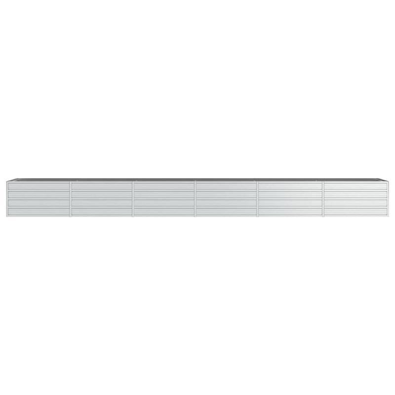 Verhoogde Plantenbak – Verhoogd Tuinbed – Bloembak – Kweekbak – Moestuinbak – Gegalvaniseerd Staal – 480x80x45 cm – Weerbestendig & Duurzaam