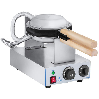 Bubble Waffle Maker Griddle, 1415W, Royal Catering RCWM-1400-B