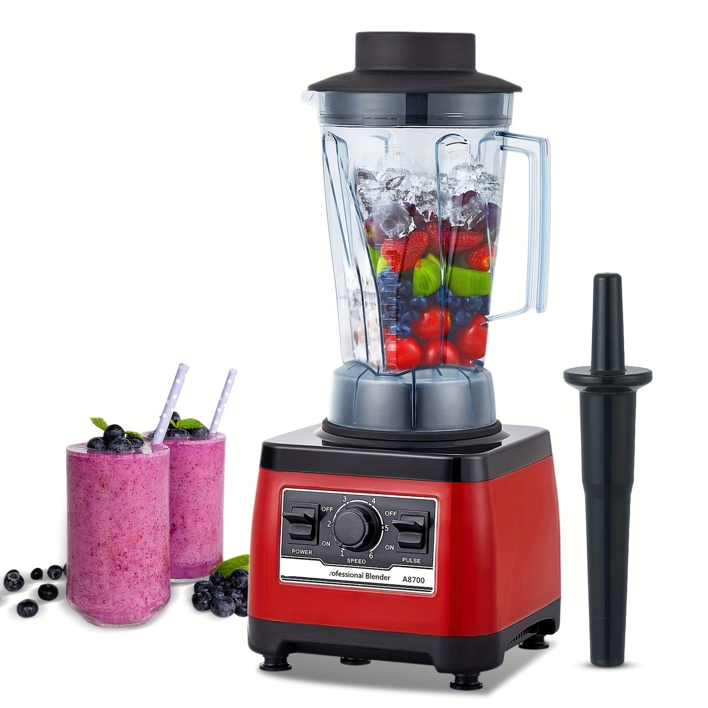 Blender – Smoothiemaker – Sapjesmaker – Keukenmixer – Mixer – 2200W Motor – Duurzaam Design