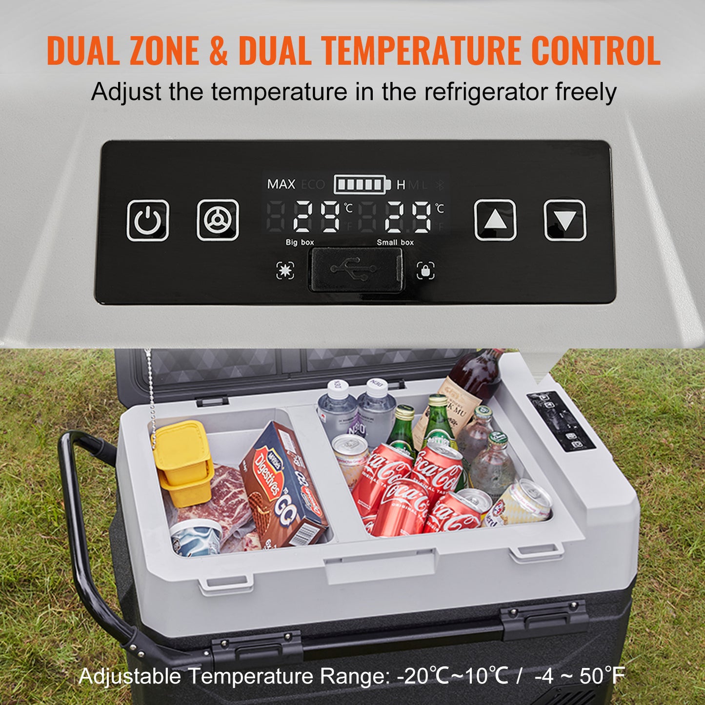 Koel- En Vrieskast – Compacte Koelbox – 12V Koelkast – Mobiele Koelvrieskast – Snel Koelen – Stil En Energiezuinig