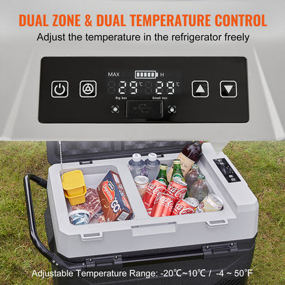 Koel- En Vrieskast – Compacte Koelbox – 12V Koelkast – Mobiele Koelvrieskast – Snel Koelen – Stil En Energiezuinig