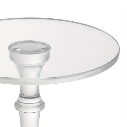 Moderne Rond Tafel – Salontafel – Bijzettafel – Lounge Tafel – Koffietafel – Transparant Acryl – Sterk 39,9 KG Draagvermogen – Ruimtebesparend & Makkelijk In Elkaar Te Zetten