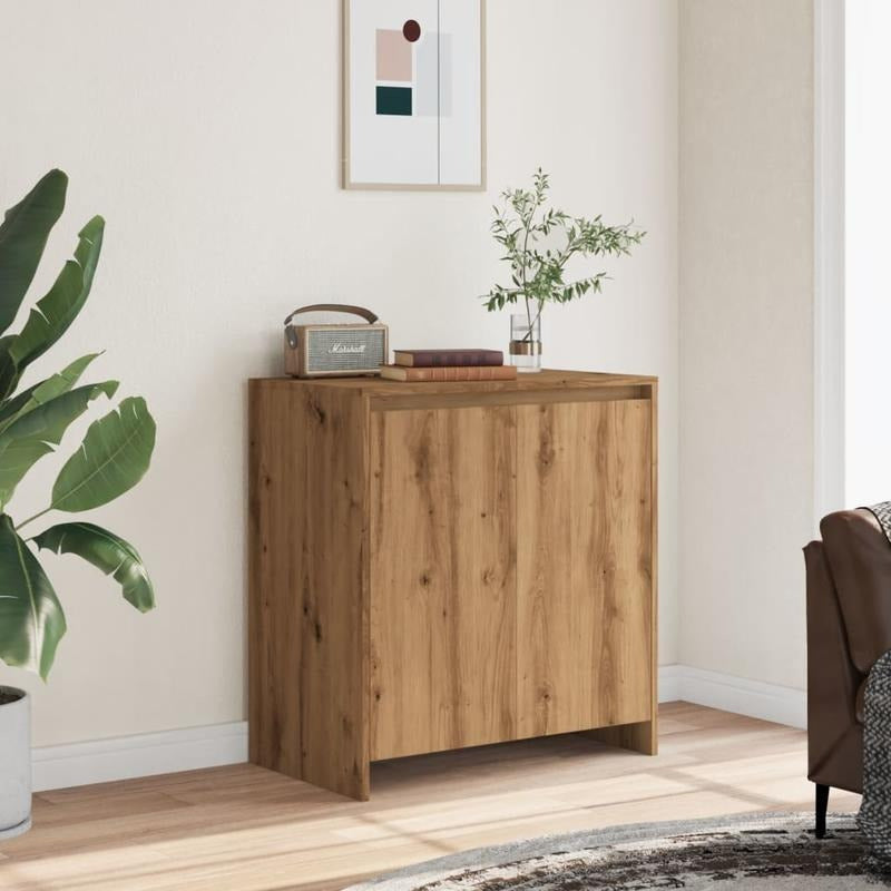 Handgemaakt Eikenhouten Dressoir – Kast – Buffet – Opbergkast – Dressoir – Rustiek Design – 70x41x75 cm – Massief Eikenhout