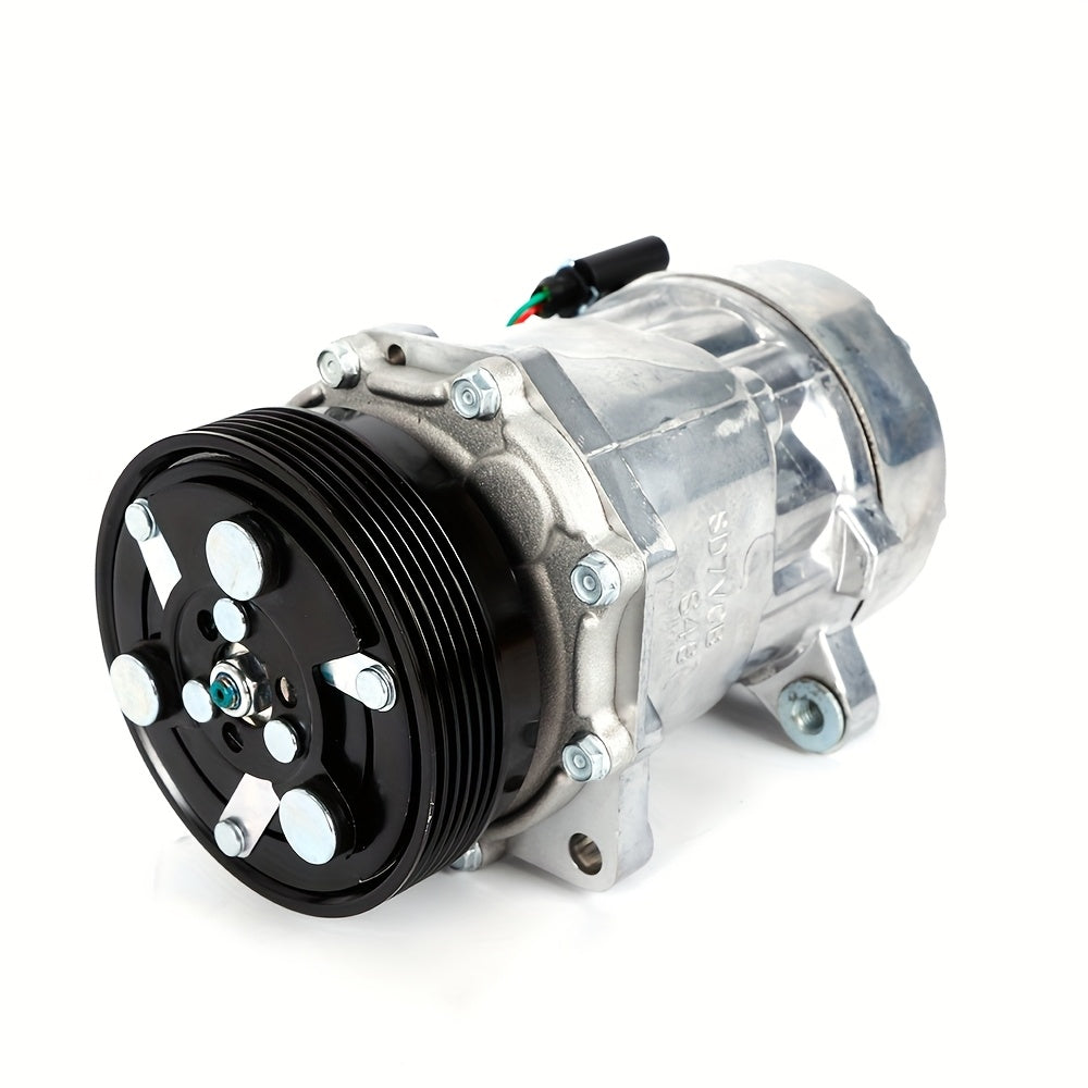 Airconditioning Compressor – Airco Pomp – Klimaat Compressor – Koelmiddel Compressor – R134a Variant – Geschikt Voor VW Audi Skoda – Duurzaam Aluminium – OEM 1J0820803K