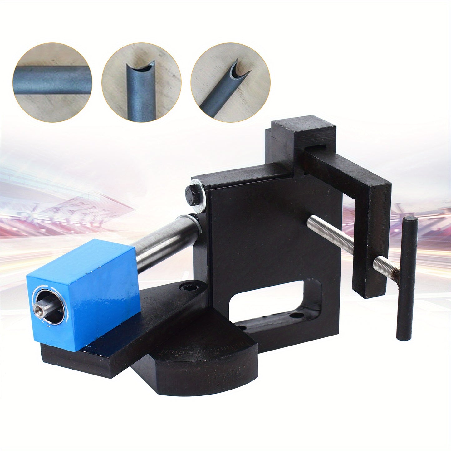 Heavy-Duty Manual Metal Bender with Adjustable Bending Radius - 1/2" Pipe & Tube Bending Machine, 1/2" Pipe Bending Tool, 1/2" Pipe Bending Jig