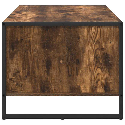 Couchtisch – Salontafel – Bijzettafel – Nachtkastje – Tafel – Multifunctioneel Design – 80 x 50 x 40 cm – Hardhout & Fiberboard – Compact voor Kleine Ruimtes – Modern Bruin