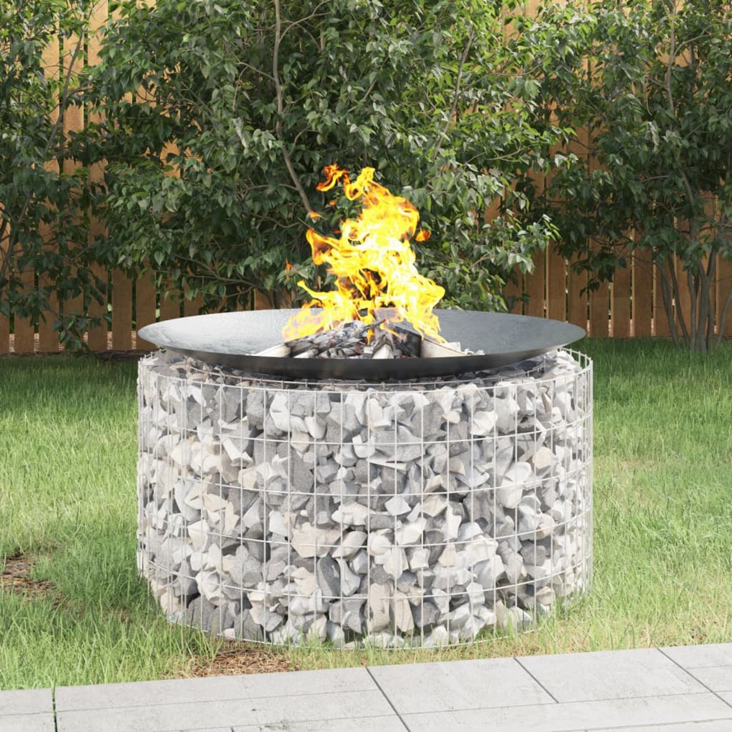 Vuurkorf – Tuinhaard – Buitenhaard – Vuurschaal – Open haard – Universeel – Roestvrij Stalen – 100 cm Diameter