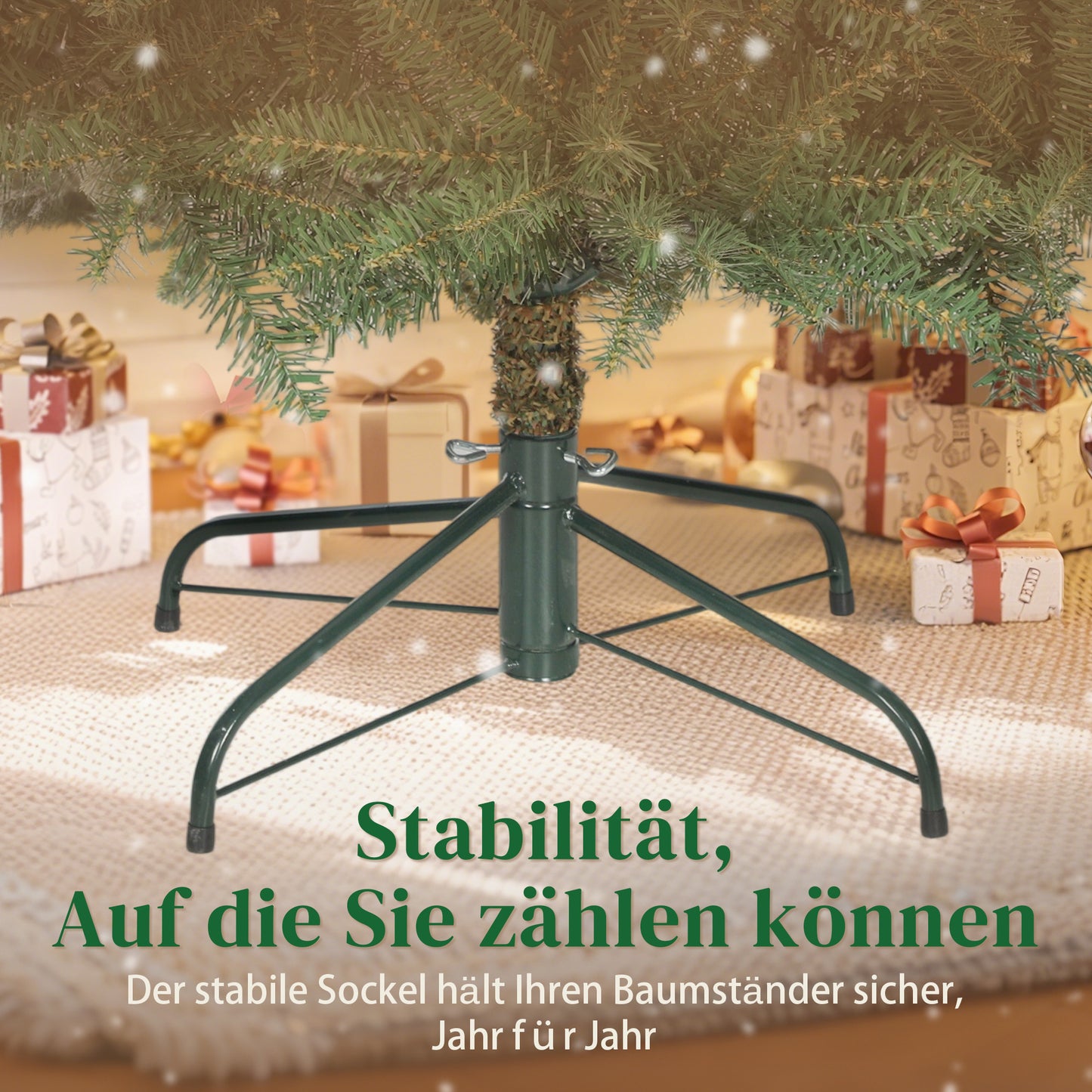 Kunstkerstboom – Nepkerstboom – Kerstboom Kunst – Sierkerstboom – Groene Kerstboom – 180 cm Hoog – Inklapbare Takken Met Metalen Standaard