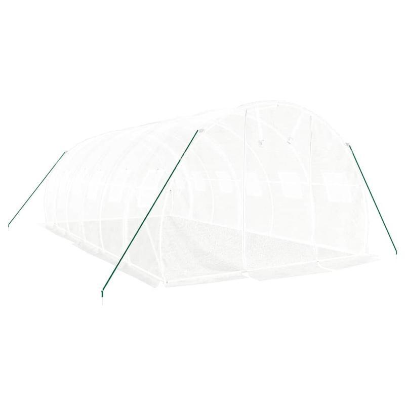 Kas – Serre – Tuinkas – Kweekkas – Bianco Variant – Stevig Wit Stalen Frame – Ruim 18 m² - 6x3x2 m