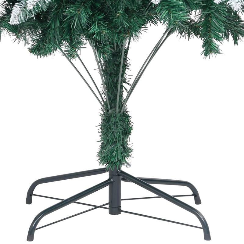 210cm Large Artificial Christmas Tree with Pine Cones & White Snow Cover - Self-Standing Floor Decoration with Sturdy Base, No Needed, Realistic Evergreen Needles for Home, Hotel Lobby, Restaurant, Office Holiday Decor - Easy