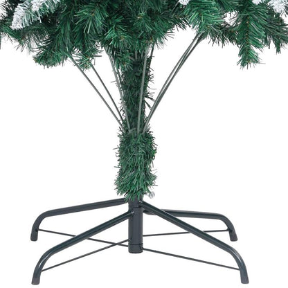 210cm Large Artificial Christmas Tree with Pine Cones & White Snow Cover - Self-Standing Floor Decoration with Sturdy Base, No Needed, Realistic Evergreen Needles for Home, Hotel Lobby, Restaurant, Office Holiday Decor - Easy