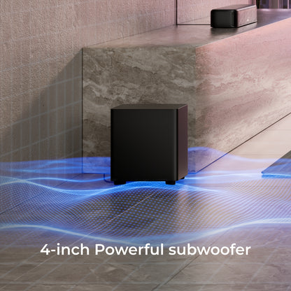 Soundbar – Home Cinema Set – Surround Sound Systeem – Tv Luidspreker – Draadloze Speaker – 5.1 Kanaals Dolby Atmos – App Besturing met 10-Bands EQ & Bass Boost