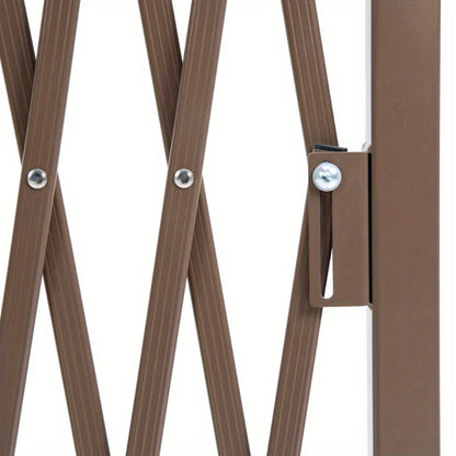 Verstelbare Hekkenbarrière – Tuinafscheiding – Veiligheidshek – Uitbreidbaar Hek – Balkonhek – Aluminium Frame – Verstelbare Breedte 35-300 cm – Hoogte 103,5 cm