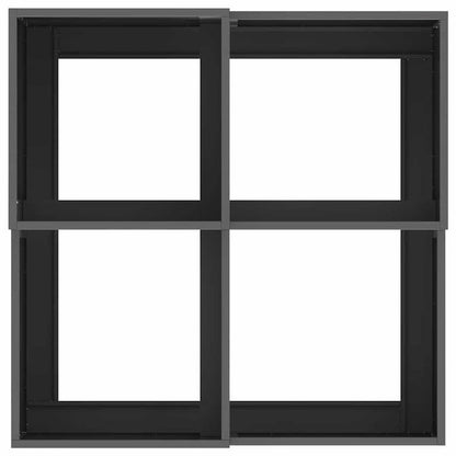 Plantenbak – Tuinbak – Bloembak – Moestuinbak – Verhoogde Bak – Zwart Staal – 100x100x48 cm – Weerbestendig & Duurzaam