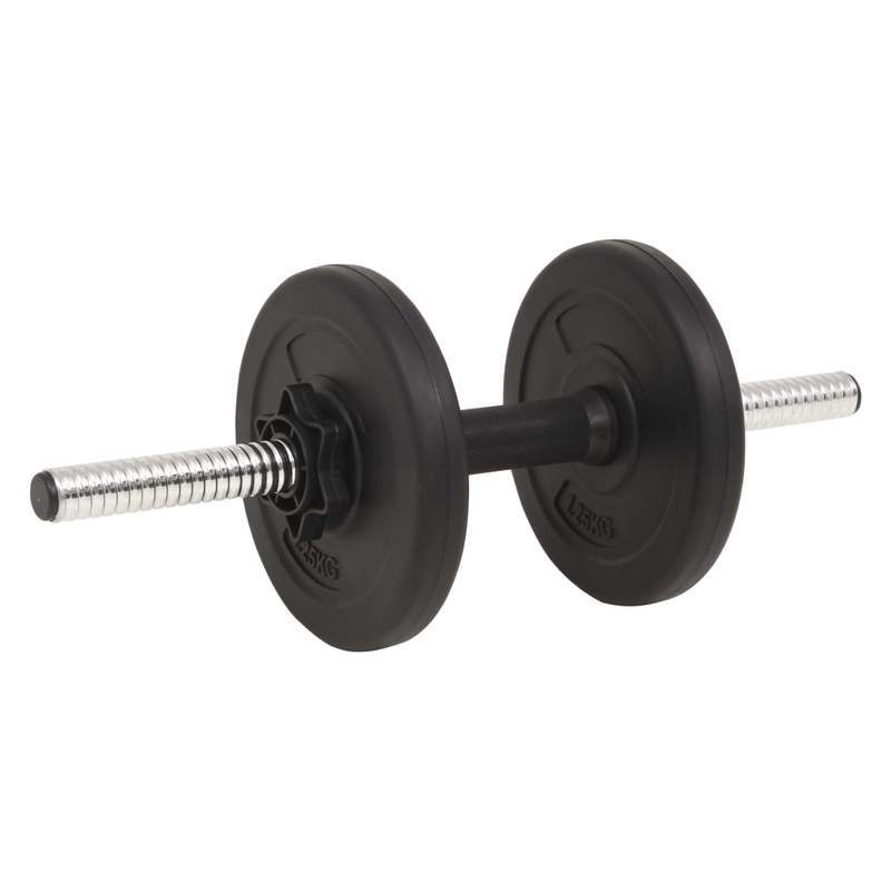 Dumbbell Set – Barbell Set – Gewichtenset – Halterset – Krachttrainingsset – 30 kg totaalgewicht – Duurzaam cement en staal