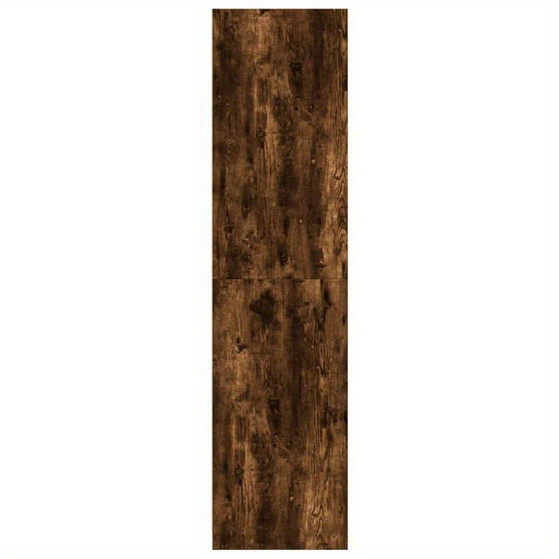 Kledingkast – Garderobekast – Kleerkast – Opbergkast – Vrijstaande Kast – Gerookt Eiken – 100x50x200 cm – Stevig Bewerkt Hout