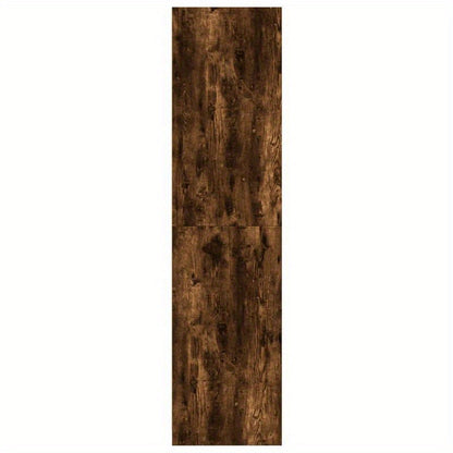 Kledingkast – Garderobekast – Kleerkast – Opbergkast – Vrijstaande Kast – Gerookt Eiken – 100x50x200 cm – Stevig Bewerkt Hout