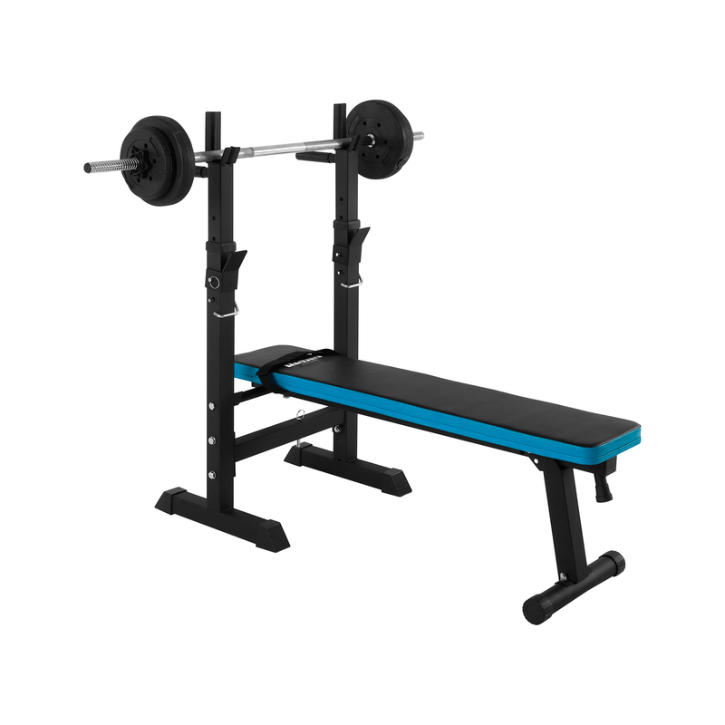 Verstelbare Trainingsbank – Fitnessbank – Workoutbank – Gewichtbank – Halterbank – Met Verstelbare Rugleuning – Stevige Stalen Constructie Tot 80 kg Belastbaar
