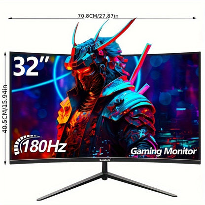 32-inch Curved Monitor – Gaming Monitor – Computer Monitor – PC Scherm – VESA Monitor – 180Hz Refresh Rate – Full HD 1920x1080 Resolutie