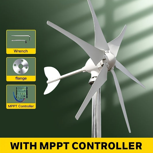 Windturbine Generator – Wind Generator Turbine – Wind Generator Voor Thuis – Wind Generator Voor Boot – Wind Turbine Voor Camping – 800W Vermogen – MPPT Controller 12V/24V