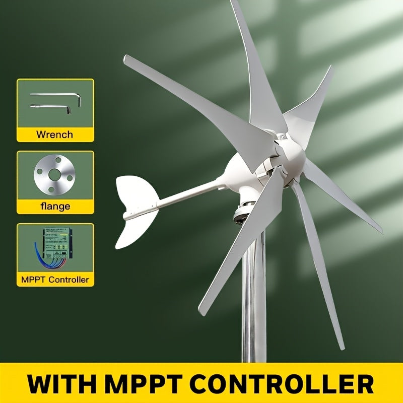 Windturbine Generator – Wind Generator Turbine – Wind Generator Voor Thuis – Windturbine Voor Thuis – Draagbare Generator – 800W Vermogen – MPPT Controller Met Laag Geluid