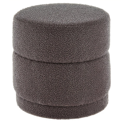 Opbergkruk – Poef – Zitkruk – Opbergpoef – Voetenbankje – Rond – Stevig Metalen Frame – 45x45x46 cm