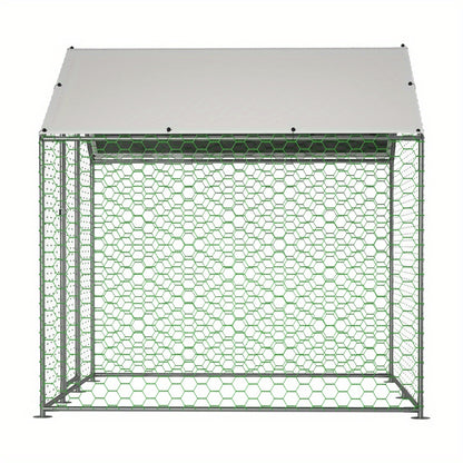 Kippenhok – Kippenren – Buitenren – Hokken – Kippenverblijf – Groot 2x2x2m – Stevig Metaal – Predator-Proof Veiligheidsslot